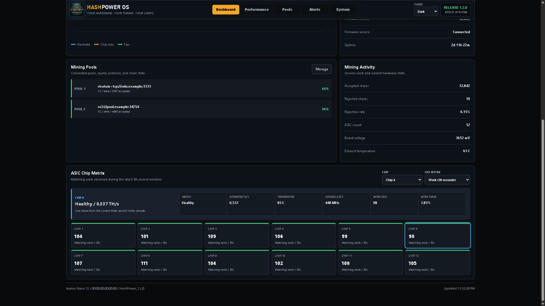 Live ASIC Inspector screenshot
